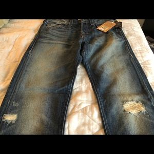 Distressed jeans